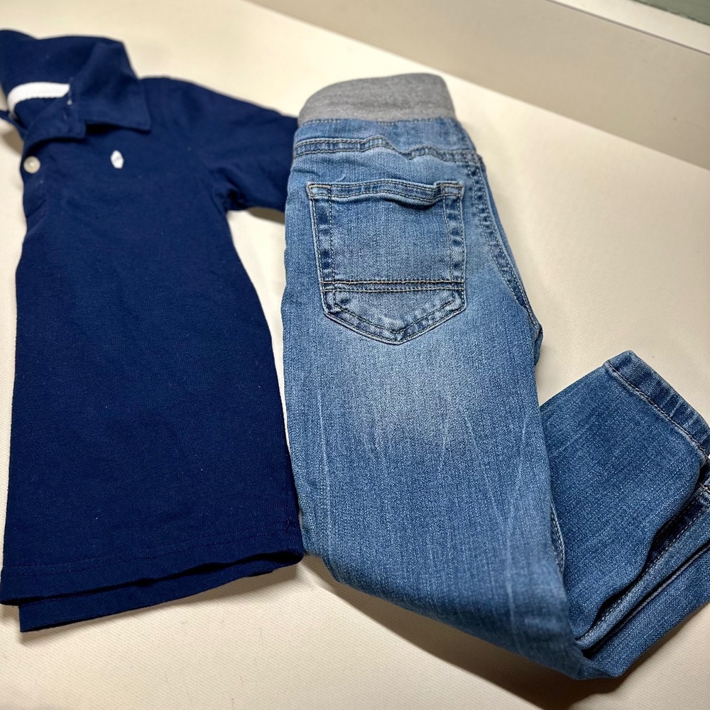 Toddler Boys Jeans & T Bundle